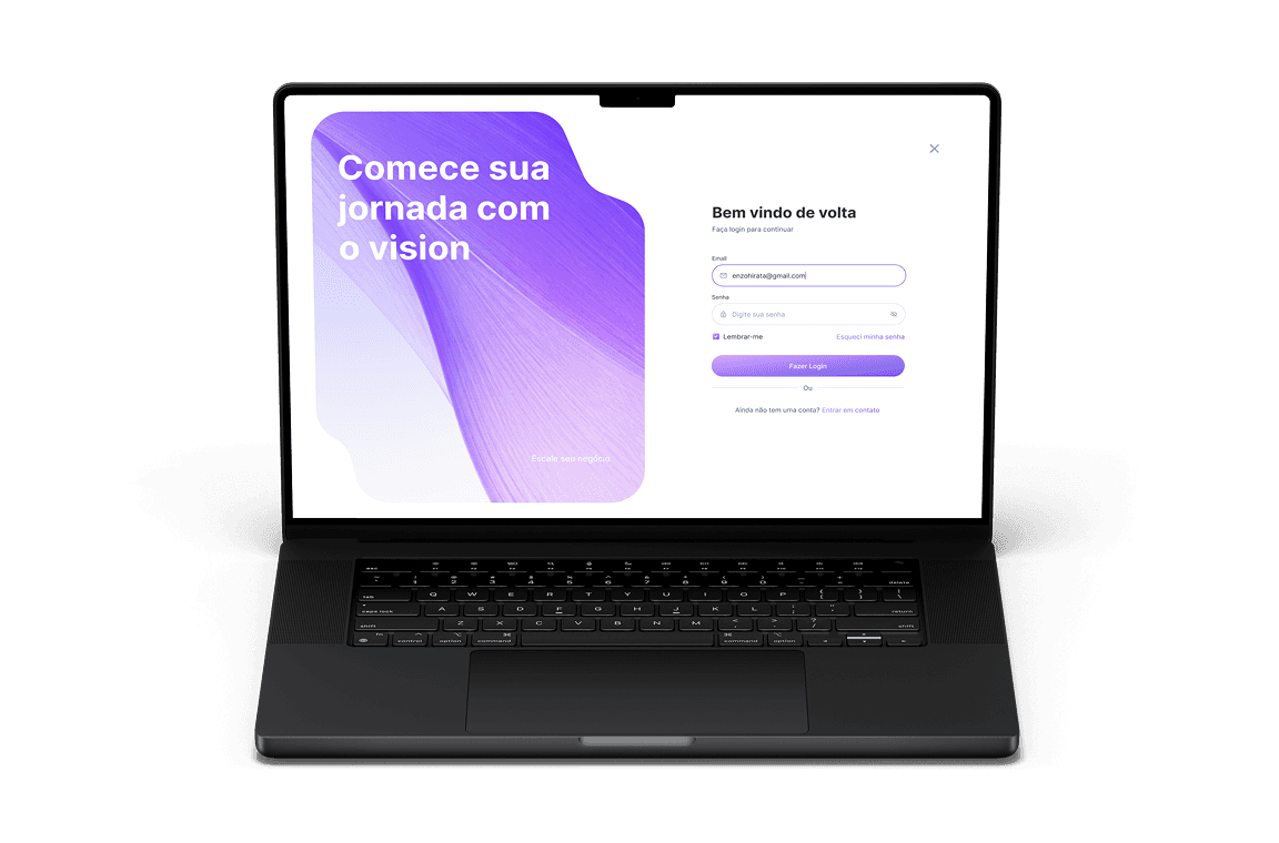 Mockup do VYTA Vision